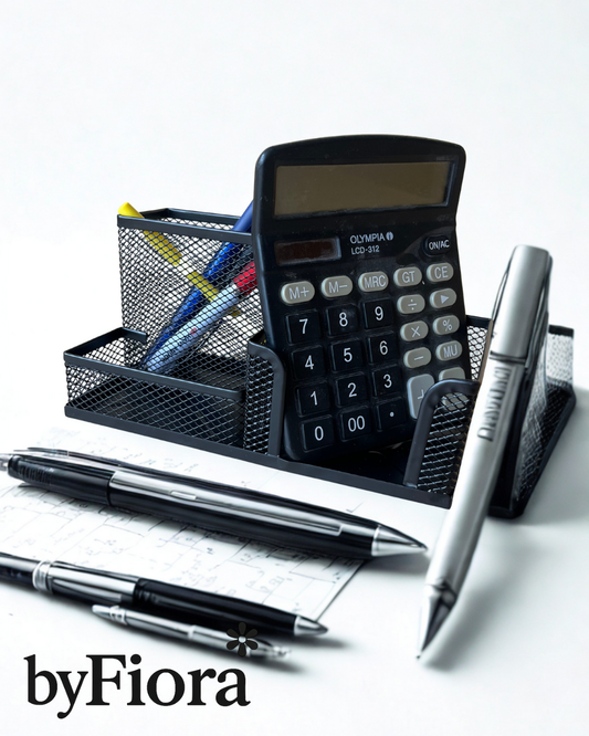 Black Mesh Desk Organizer